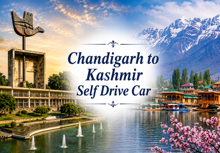 Chandigarh to Kashmir Self Drive Car