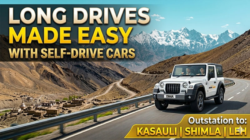 Long Drives Made Easy with Self Drive Cars